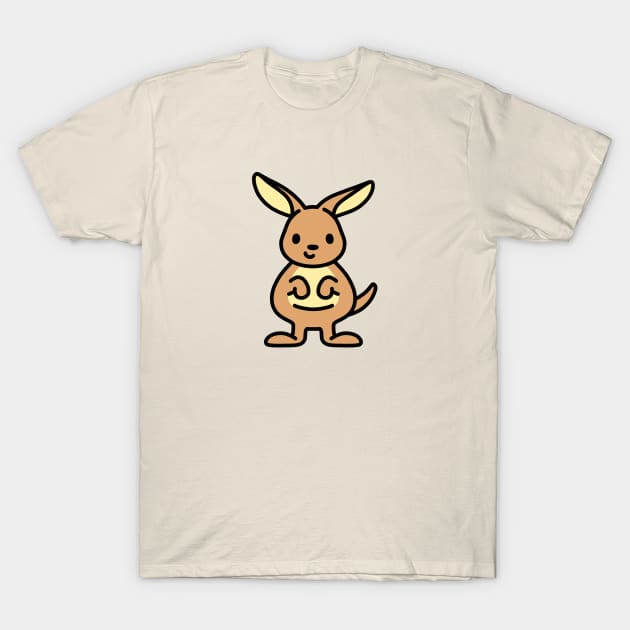 Kangaroo T-Shirt by littlemandyart